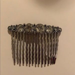 Dark gray hair comb